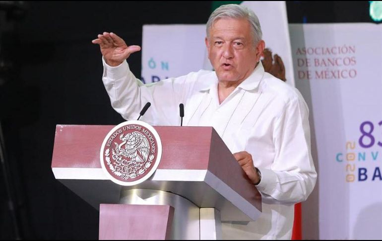El Presidente Andrés Manuel López Obrador (AMLO) durante su participación en la 83 Convención Bancaria de México, celebrada en Acapulco el año pasado. EFE/ARCHIVO
