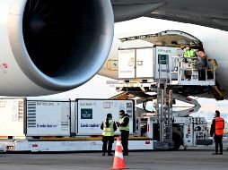 ''Cumplió Sinovac. Llegaron un millón de dosis de su vacuna esta mañana al aeropuerto de la CDMX'', escribió el canciller. EFE / Presidencia de México