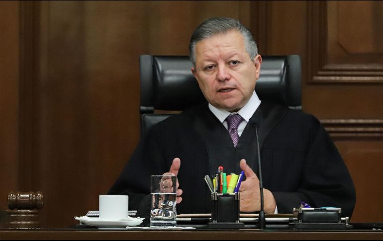 Arturo Zaldívar, ministro presidente de la Suprema Corte de Justicia de la Nación. NOTIMEX/Archivo