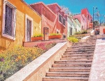 Corazón colorido. Las graditas del Centro, con sus desniveles y colores, son un punto de encuentro que vas a querer conocer. ESPECIAL