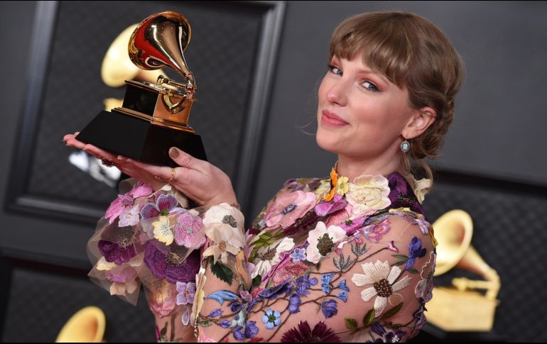 Taylor Swift. La cantante se llevó el Grammy a Álbum del año por “Folklore”. AP/J. Strauss