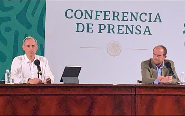 Conferencia de prensa donde volvió a aparecer el subsecretario Hugo López-Gatell. SUN / B. Fregoso