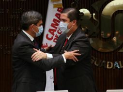 Raúl Uranga (i) resaltó la dedicación y esfuerzo de todos los miembros de la Canaco. ESPECIAL