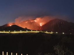 La alerta por el fuego se recibió hacia las cinco de la tarde de este sábado. ESPECIAL