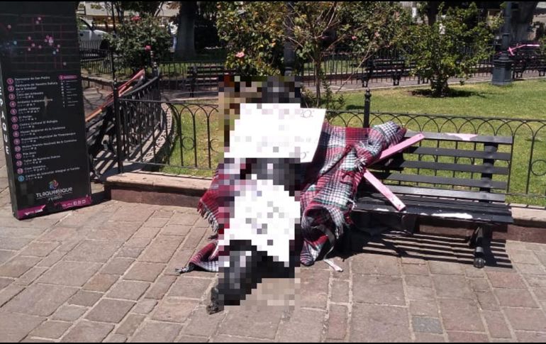 El cuerpo del sicario fue hallado el pasado jueves envuelto en bolsas de plástico y cobijas en una banca de Tlaquepaque. ESPECIAL / ARCHIVO