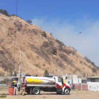 Combaten incendio en Cerro de El Colli en Zapopan