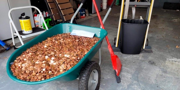 With 90 thousand coins, the last payment for a worker in America