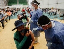 En el módulo de San Rafael las vacunas se aplicaron con estricto orden. EL INFORMADOR / G. Gallo