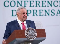 Acompañado del gobernador Miguel Riquelme, AMLO destacó el Acuerdo Nacional por la Democracia que firmó el martes pasado. EFE/Presidencia de México
