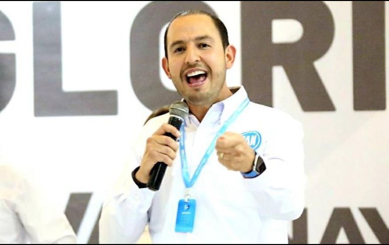 MarkoCortes se reunió con la militancia y los candidatos de la coalición PAN-PRI-PRD en Nayarit. TWITTER/MarkoCortes