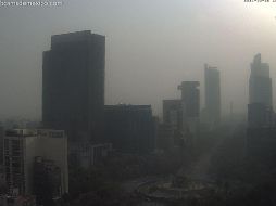 Al corte de las 16:00 se reportó una mala calidad del aire en la CDMX. TWITTER / @webcamsdemexico