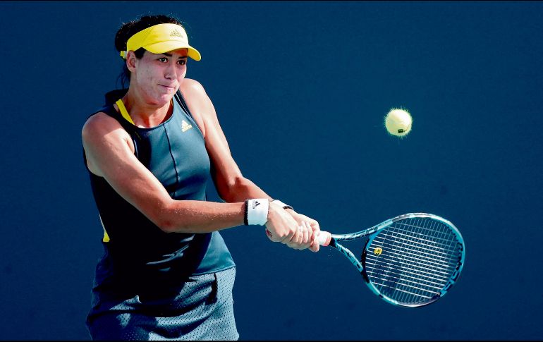 EN RITMO. Garbiñe busca su segundo torneo consecutivo tras ganar en Dubái. AFP