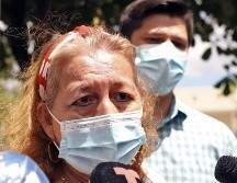 Desde El Salvador, Rosibel Arriaza pidió hoy justicia para su hija Victoria, fallecida en Tulum, Quintana Roo. AFP/M. Recinos