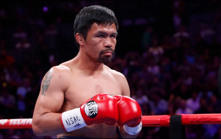 Pacquiao, de 42 años, se enfrentaría a Crawford en Abu Dabi, Emiratos Árabes Unidos. ARCHIVO