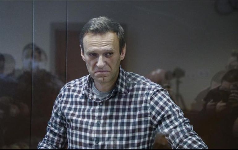 El líder opositor ruso, Alexei Navalny, en la Corte de Moscú el pasado mes de febrero antes de ser encarcelado. EFE/Y. Kochetkov