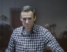 El líder opositor ruso, Alexei Navalny, en la Corte de Moscú el pasado mes de febrero antes de ser encarcelado. EFE/Y. Kochetkov
