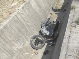 La persecución terminó hasta el canal de la fase 6 del fraccionamiento Villa Fontana Aqua Fase 6. ESPECIAL