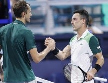 Con la derrota de Medvedev, las semifinales de Miami no contarán con ningún ganador de un Masters 1000. AFP