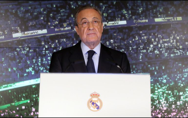 Florentino Pérez fue proclamado por última vez presidente del Real Madrid el 19 de junio de 2017.  EFE/ARCHIVO