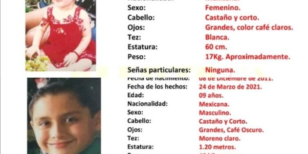 Seguridad en Jalisco: Activan Alerta Amber por los dos menores de familia desaparecida