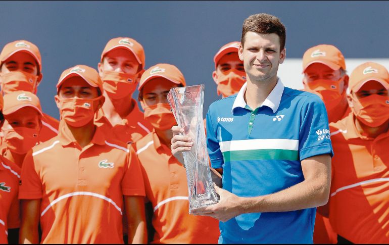 NOVEL. El joven jugador polaco es el primer tenista de su país en ganar un Masters 1000. Hoy amanece en el sitio 16 del ranking mundial. AFP• M. Stockman