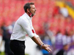 El director técnico Diego Martín Cocca ha hecho de Atlas un equipo protagonista del torneo y está cerca de meterlos a la Liguilla, luego de casi cuatro años de no hacerlo. EFE / F. Guasco