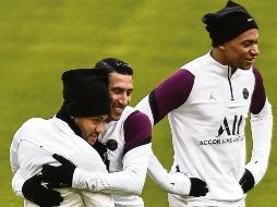 CONFIADOS. Neymar, Ángel Di María y Kylian Mbappé quieren cobrar cuentas pendientes. EFE