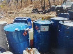 Elementos de la Sedena localizaron el predio al realizar un recorrido terrestre en una zona de difícil acceso. ESPECIAL / FGR en Jalisco