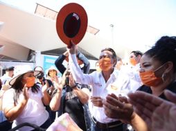 El candidato tuvo un recorrido el día de hoy por el mercado Esteban Baca Calderón, de Guadalajara. ESPECIAL
