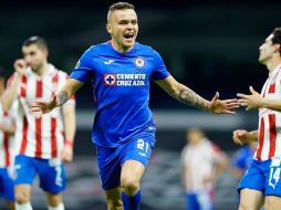 Jonathan Rodríguez celebra su anotación an minuto 50 del encuentro. IMAGO7/R. Vadillo