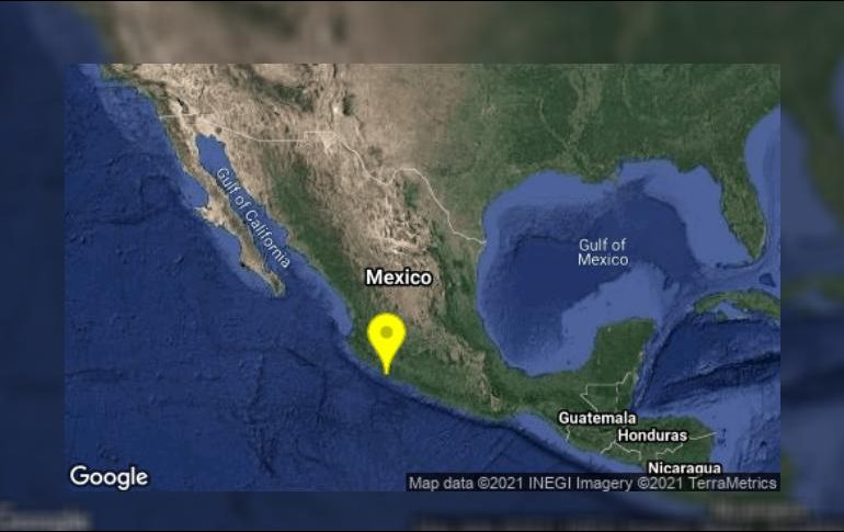 Entre los municipios que percibieron el sismo están Tuxpan, Tonila, Mazamitla, entre otros. TWITTER / @SSNMexico