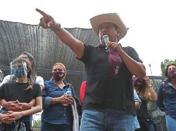 Salgado Macedonio aseguró que no hay forma de que le quiten la candidatura porque nadie puede comprobar con documentos que hizo precampaña. EFE / M. Guzmán