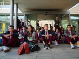 Los actores Manu Ríos, Carla Díaz, Martina Cariddi y Pol Granch se integraron a “Élite”. ESPECIAL / Netflix