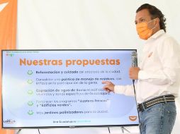 Lemus Navarro comentó que modificaría el actual impuesto a la densidad que se cobra en Guadalajara para que todo lo recaudado se destine a obra pública. ESPECIAL / Pablo Lemus