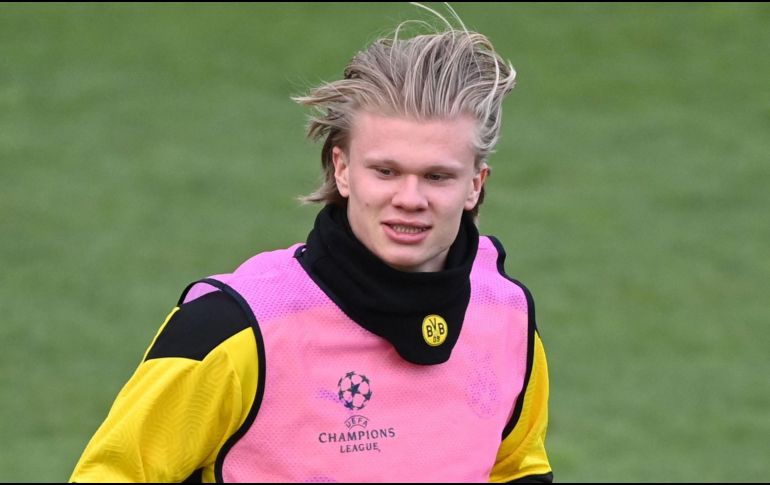 GOLEADOR. Erling Haaland suma 10 goles en la presente campaña. AFP