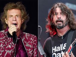 Mick Jagger y Dave Grohl. AP
