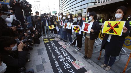 Manifestación frente a la embajada japonesa en Corea del Sur. AP/A. Young-Joon
