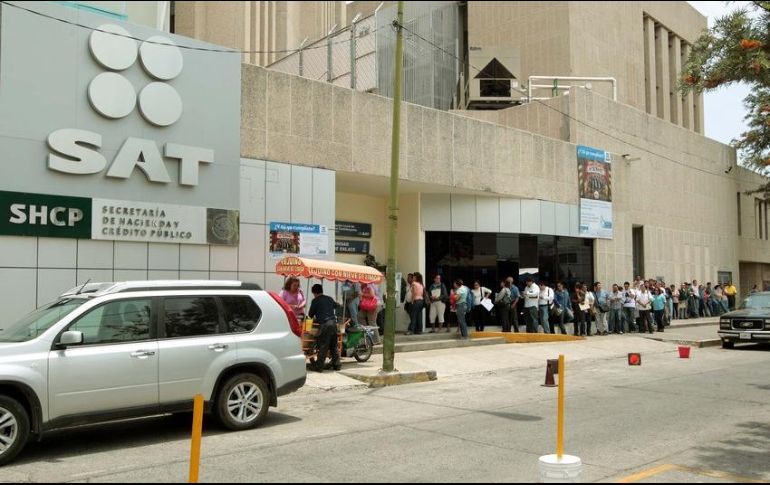 El SAT amplió el plazo para cumplir con la declaración de impuestos del 30 de abril al 31 de mayo. EL INFORMADOR/ARCHIVO