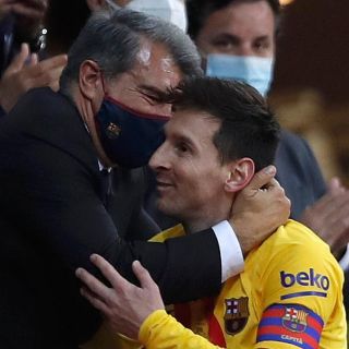Estoy convencido de que Messi quiere quedarse en Barcelona: Joan Laporta