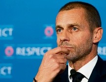 Aleksander Ceferin. El directivo arremetió contra los impulsores del nuevo torneo europeo. AFP
