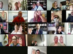 SESIÓN. De manera virtual, las comisiones de Trabajo y Previsión Social y Estudios Legislativos del Senado aprobaron el dictamen que se debatirá en el pleno esta semana. ESPECIAL