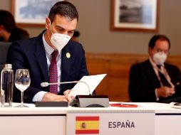 El presidente del Gobierno, Pedro Sánchez, participa en la XXVII Cumbre Iberoamericana, en Soldeu, Andorra, este miércoles. EFE/A. Estévez
