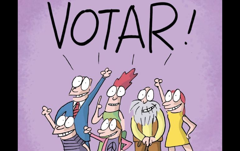 La campaña Jalisco Vota Seguro cuenta con ilustraciones del caricaturista Trino Camacho. ESPECIAL