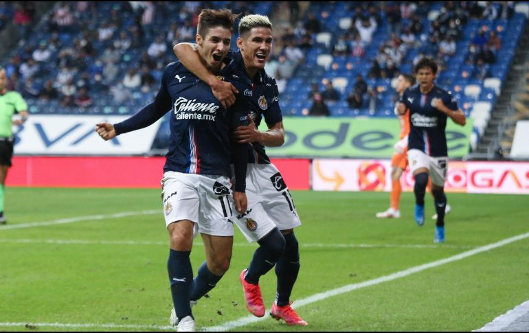 Isaac “Conejito” Brizuela abrió el marcador para Chivas en su visita a Rayados de Monterrey. IMAGO7