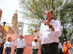 Juan José Frangie aseguró que una de las primeras obras que se realizarán en la localidad será la rehabilitación de la plaza principal. ESPECIAL