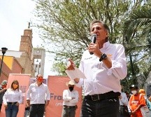 Juan José Frangie aseguró que una de las primeras obras que se realizarán en la localidad será la rehabilitación de la plaza principal. ESPECIAL