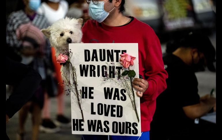 Miles de personas despidieron a Daunte Wright en medio de peticiones de justicia ante la brutalidad policial. EFE/E. Laurent