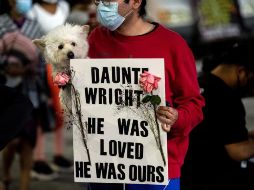 Miles de personas despidieron a Daunte Wright en medio de peticiones de justicia ante la brutalidad policial. EFE/E. Laurent