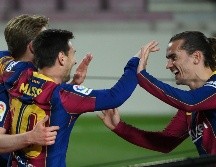 Lionel Messi tuvo un partido redondo y se despachó con un doblete en el encuentro de ayer. AFP/L. Gene