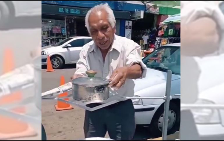 A los 71 años de edad, don Maximino Antonio Piedad inventó una estufa solar, la cual elaboró con materiales reciclados. INSTAGRAM / @cdmx_oficial